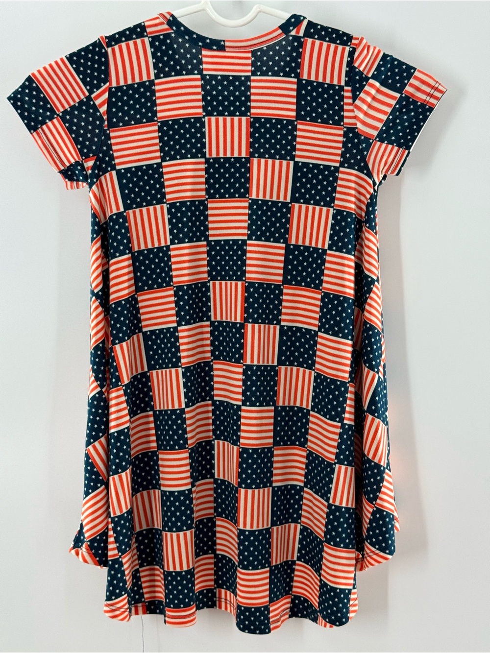 LuLaRoe Red, Navy & White Star-Stripe dress size 4T